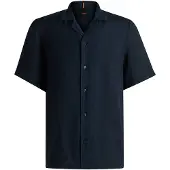 BOSS Rayer 01 Short Sleeve Shirt Bleu M Homme