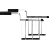 Alessi - Toru 2 pinces pour grille-pain, inox