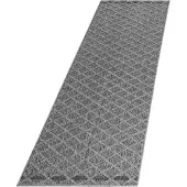Ayyildiz Hali Ayyildiz | Tapis d'extérieur Patara - 80 cm x 250 cm - Gris - Design géométrique - Résistant et élégant