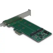 Inter-Tech 88885381 AC Adapter KCSSD4, PCIe x1 zu 2x M.2 PCIe Raid
