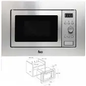 Teka MICR MWE-204 FI INOX 20L GRILL CON MARCO