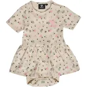 Hummel Tyra Body Short Sleeve Dress Beige 68 cm Fille