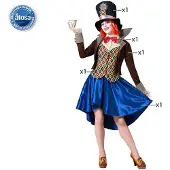 Atosa Crazy Hat Woman Costume Marron XS-S Enfants