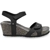 Panama jack Sandales 'Sandalette Damen Julia Basics B1 Echtleder in schwarz' noir