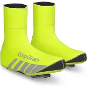 Gripgrab RaceThermo Hi-Vis, Gris, Vert citron, Uni, S, Caoutchouc, Polyamide, Polyester, Polyuréthane, IntelliSeal, Polyamide, Polyester 7 %, Polyamide 10 %, Polyuréthane 3 %
