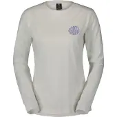 SCOTT 10 Graphic Long Sleeve T-shirt Blanc L Femme