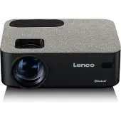Lenco LPJ-700BKGY - Projecteur LCD avec Bluetooth - Jusqu'à 400 cm de taille de projection - Entrée USB - Lecteur de carte SD