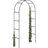 Relaxdays 10018871 Arche à Rosiers Plantes Grimpantes Métal/Acier 2,4 m