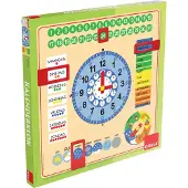 Goula Calendar Clock, 1 année(s), Bois, Multicolore
