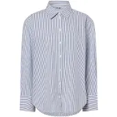 Tom Tailor DENIM Chemisier bleu clair / blanc