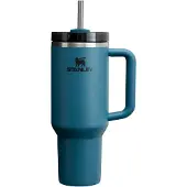 Stanley Quencher H2.0 FlowState Gourde 1.2L Gobelet isotherme Refroidit pendant 11 heures 48 heures Refroidit par la glace Passe au lave-vaisselle Thermos BPA Free Gobelet à café Blue Spruce