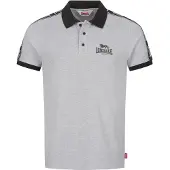 Lonsdale Polo homme coupe régulière SETTER Marl Gris/Noir/Blanc XL