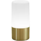 New Garden Maia - lampe de table rechargeable - Ø9 x 19 cm - 1W LED inclus - IP44 - laiton