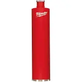 Milwaukee Couronne diamantée pour carottage à eau WCHP 162x500mm1 1/4 pouce UNC