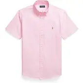 Ralph Lauren pour homme. 710850782007 Chemise oxford Custom Fit rose (M), Casuel, Coton, Manche courte