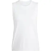 Adidas Match Sleeveless T-shirt Blanc L Femme