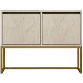 Kalune Design Buffet en bois "Zermat" - 90 x 34 x 70 cm - Travertin