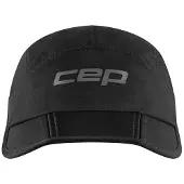 Cep Core Run Foldable Cap, casquette de course, noir