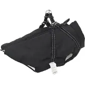vidaXL Manteau pour chien avec harnais Imperméable Réfléchissant Noir L44