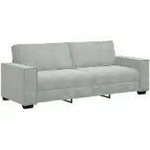 vidaXL Canapé à 3 places Gris clair 180 cm Velours