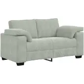 vidaXL Canapé deux places gris clair 160x77x82 cm Velours
