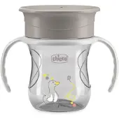Chicco 360 Perfect X 12m+ tasse d’apprentissage avec poignées Grey 1 pcs