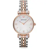 Emporio Armani Montre Emporio Classic Mother of Pearl pour dames en acier inoxydable AR1683