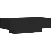 vidaXL - Table basse - 100x49.5x31 - cm - fait main - Bois - noir