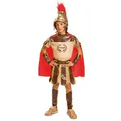 MOM Roman Centurion Kids Costume Rouge 10-12 Years Enfants