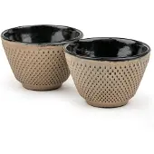 Bredemeijer Tasses à thé Xilin 2 pièces, Tasse, Beige, Marron