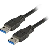 Efbe-Schott K5280SW.1 USB3.0 Anschlusskabel A-A,St.-St.,1,0m,schwarz,Classic