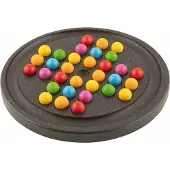 Goki jeu de société Solitaire 20 cm bois brun foncé