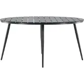 Ebuy24 Break Table de salle à manger Ø150 cm, noir.