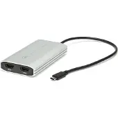 Other World Computing Adaptateur USB-C vers double HDMI 4K avec DisplayLink pour Apple M1 Mac ou tout Mac ou PC avec USB-C ou Thunderbolt - Blanc