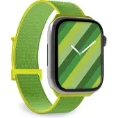 SBS Bracelet de montre pour Apple Watch 38/40/41 mm avec fermeture velcro (38 mm, 40 mm, 41 mm, Métal, Nylon), Sangles de montre, Vert