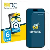 BROTECT Protection Clair (Apple iPhone 16 Pro), Téléphone portable : film de protection, Transparent