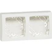 Legrand Cadre apparent , double, Oteo, IP20, blanc ultra, 1 pièce.