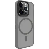 Evelatus iPhone 15 Pro Hybird Case With Magsafe PC+TPU (Apple iPhone 15 Pro), Coque pour téléphone portable, Argent