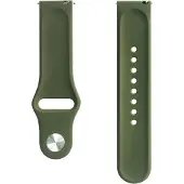 Evelatus Boucle de silicone de 20mm (130mm M/L) (20 mm, Silicone), Sangles de montre, Vert