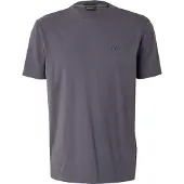 BOSS pour homme. 50506373 T-shirt avec logo gris contrasté (XL), Casuel, Coton, Manche courte