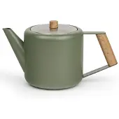 Bredemeijer Teekanne Boston 1,1l Army green Holzoptik 111031 (1.10 l)