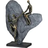 Casablanca by Gilde Skulptur Herz Heart of stone