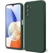Evelatus Galaxy A14 4G / 5G Premium Etui souple au toucher en silicone (Samsung Galaxy A14, Samsung Galaxy A14 5G), Coque pour téléphone portable, Vert