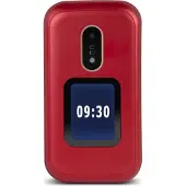 Doro 6060 - Téléphone portable - double carte SIM - slot microSDHC, - slot microSD - GSM - 320 x 240 pixels - 3 MP - rouge