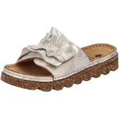 Rieker Damen Pantoletten Beige/Gold