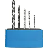 SW-Stahl 80505L Jeu de forets à gauche 5 pièces DIN 338 3-4-5-6-7 mm