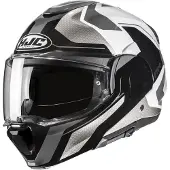HJC F100 Bios Gris Argenté Casque Modulable Taille M