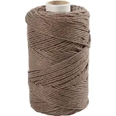 Creativ Company Cordon macramé marron clair, 198m