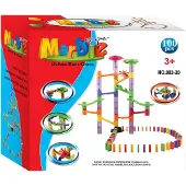 Lobbes Murmelbahn- und Domino-Set, 100-tlg.