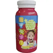 Boti Flacon de peinture naturelle pour le visage et les doigts - Rouge, 250 ml (250 ml)